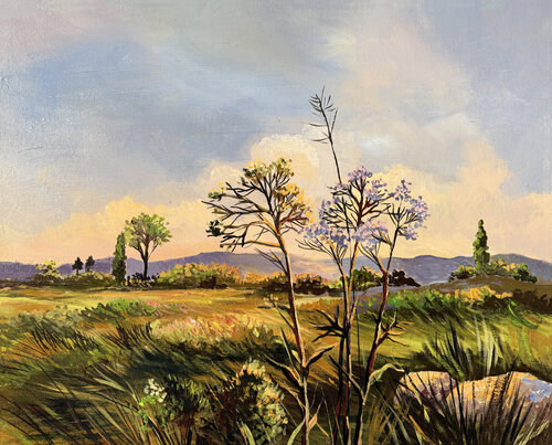Wild Grasses by Maria Kireev, Painting for Sale on Select