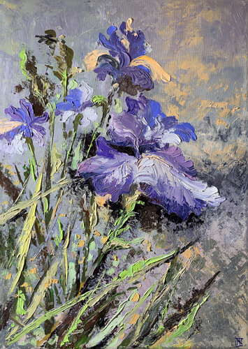 The Motion of Iris by Maria Kireev, Painting for Sale on Select