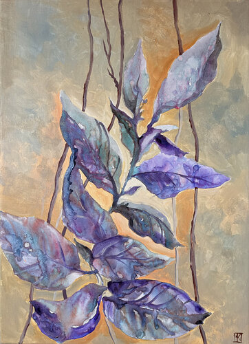Lavender Dusk by Maria Kireev, Painting for Sale on Select