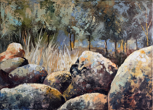 Stone Serenity by Maria Kireev, Painting for Sale on Select
