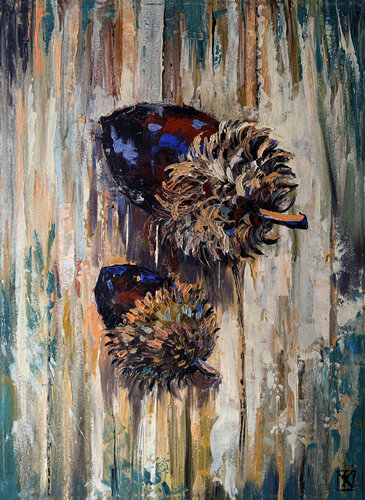 Under the Rough Shell by Maria Kireev, Painting for Sale on Select