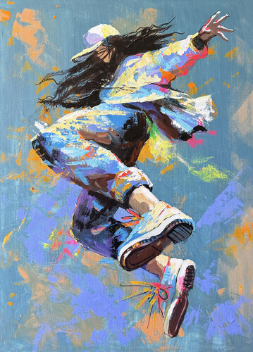 Beyond Gravity by Maria Kireev, Painting for Sale on Select