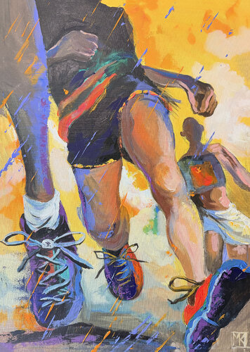 Ahead of the Light by Maria Kireev, Painting for Sale on Select