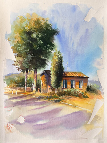 Road to Voltera by Maria Kireev, Painting for Sale on Select