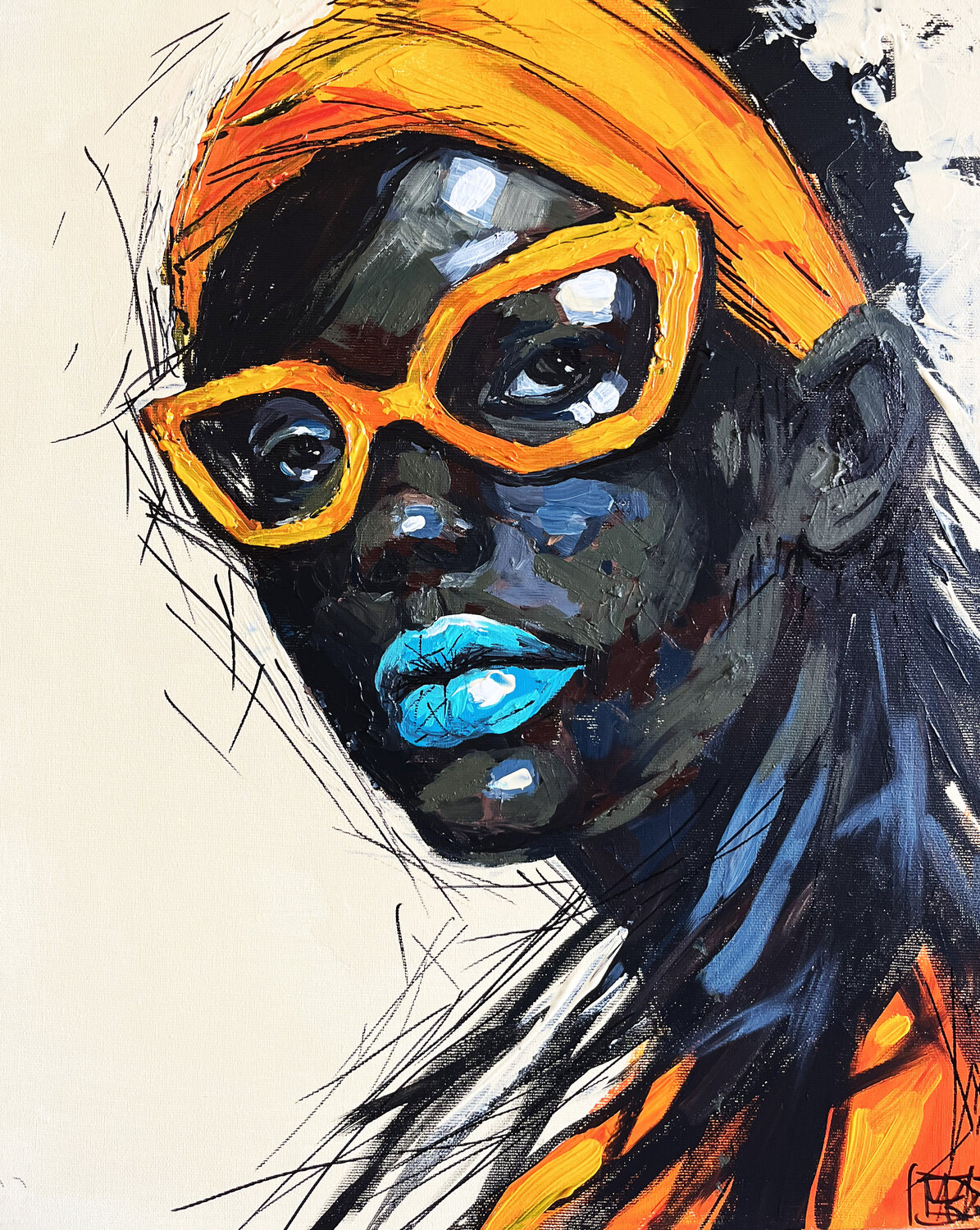 Electric Muse Maria Kireev Original painting for sale