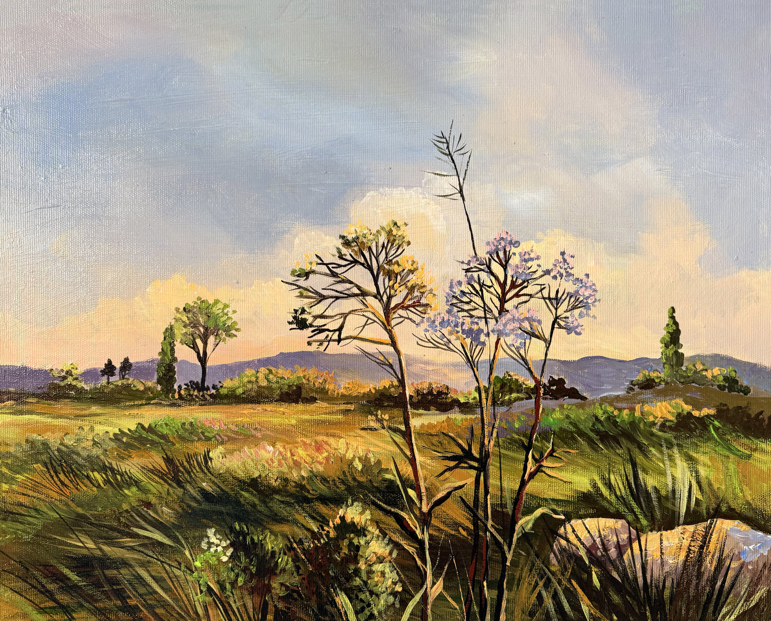 Wild Grasses Maria Kireev Original painting for sale