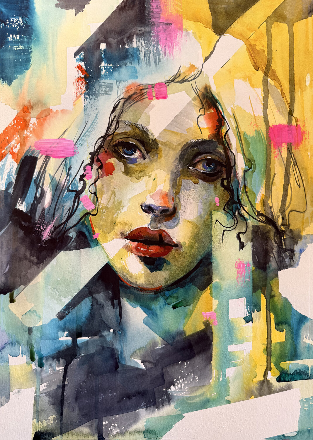Fragile Presence Maria Kireev Original painting for sale