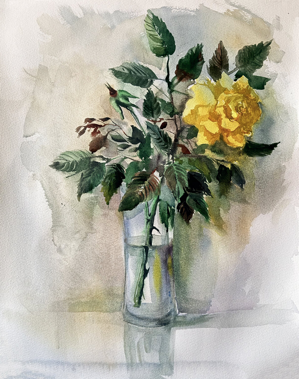 Fragmented Flower Maria Kireev Original painting for sale