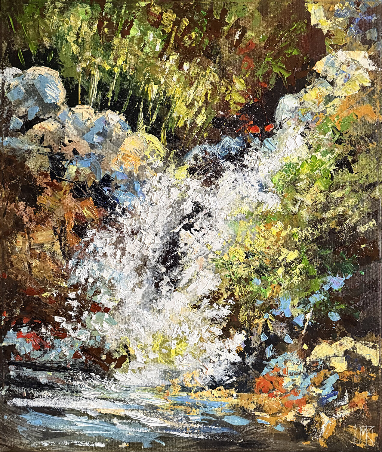 Water in Motion Maria Kireev Original painting for sale