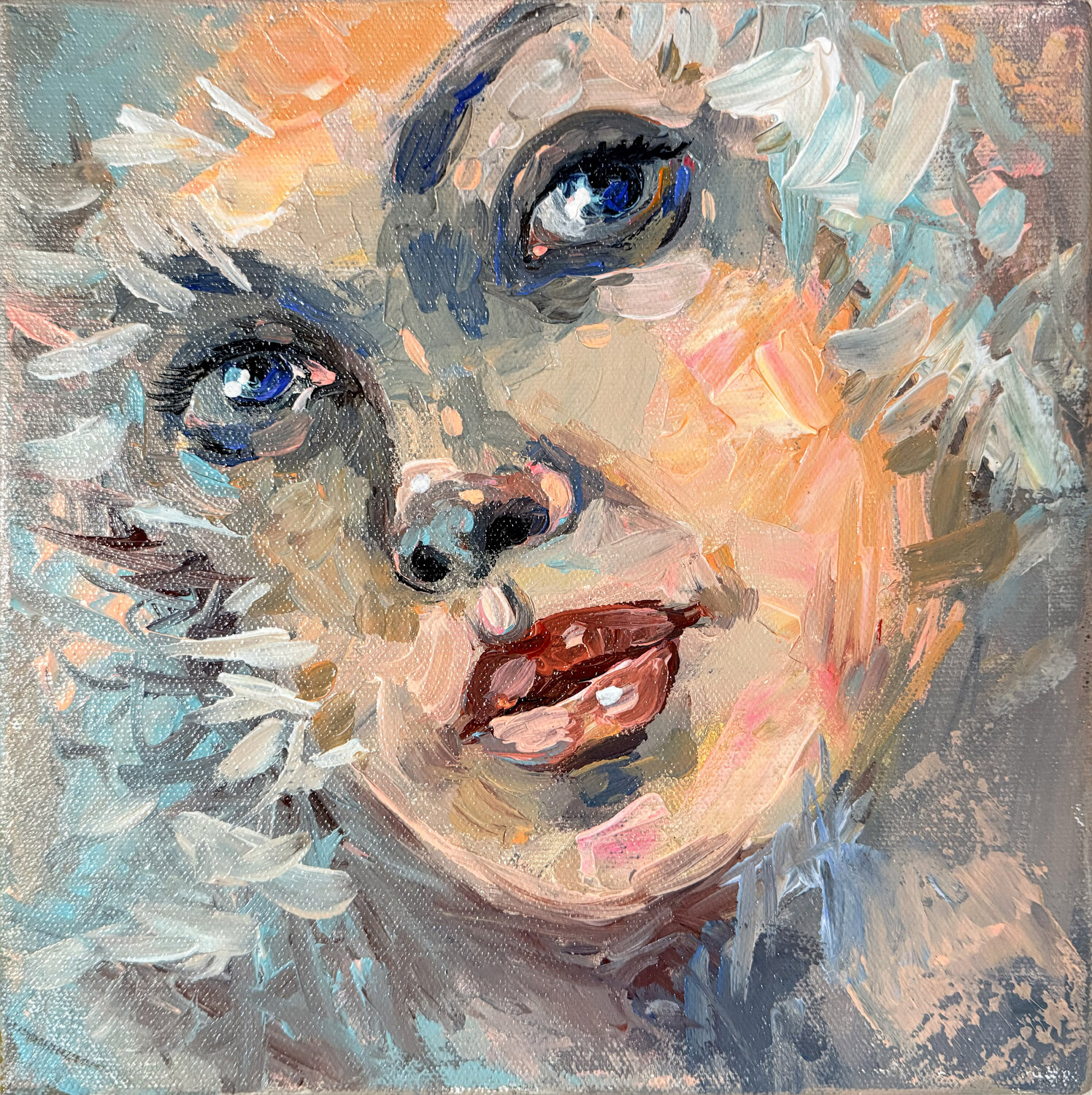 The Face of Spring Maria Kireev Original painting for sale