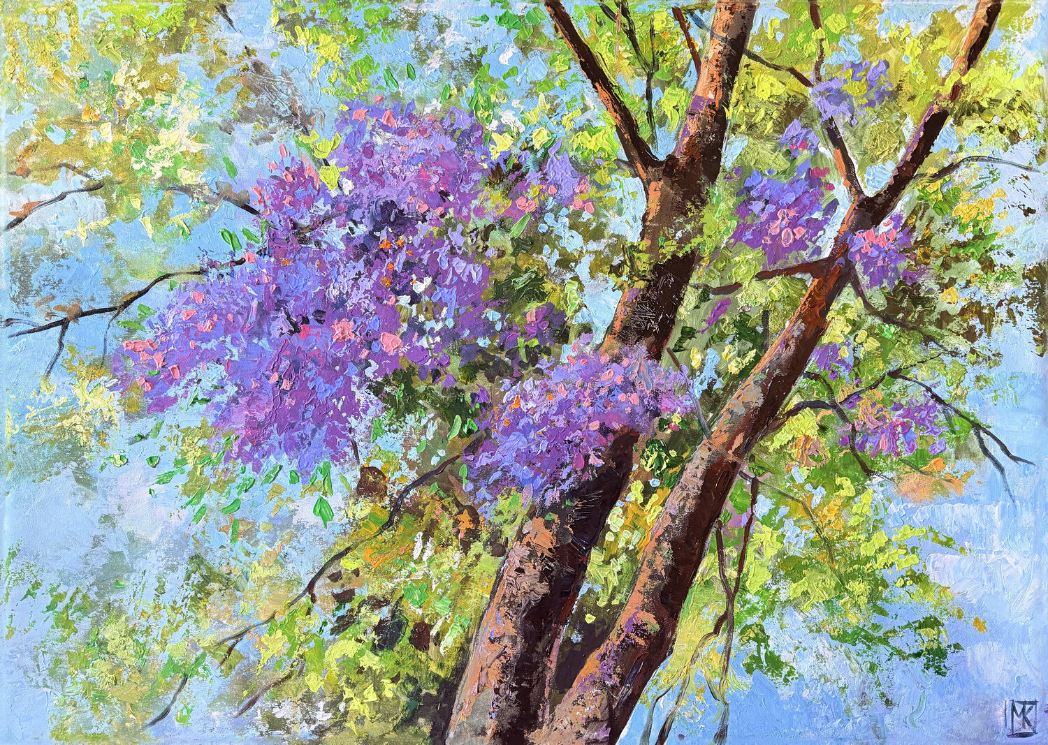 Cathedral of Blossoms Maria Kireev Original painting for sale