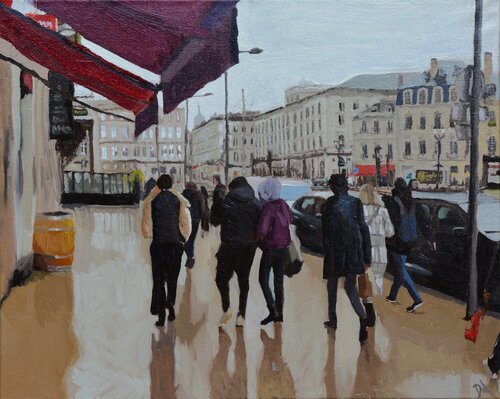 City Reflections by Daniel Murgatroyd, Painting for Sale on Select