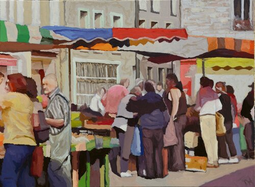 Marché  des Capucins by Daniel Murgatroyd, Painting for Sale on Select