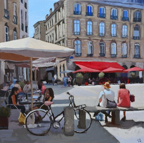 Place du Parlement by Daniel Murgatroyd, Painting for Sale on Select