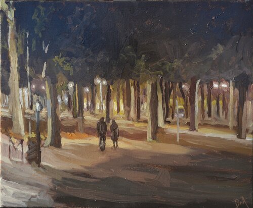 Place des Quinconces by Daniel Murgatroyd, Painting for Sale on Select