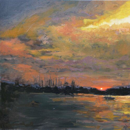 Crépuscule by Daniel Murgatroyd, Painting for Sale on Select