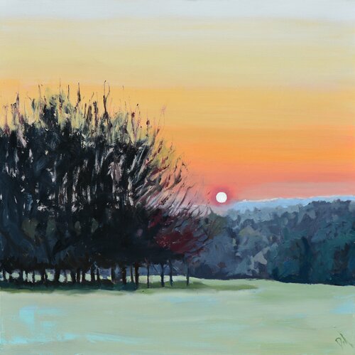 Winter light by Daniel Murgatroyd, Painting for Sale on Select