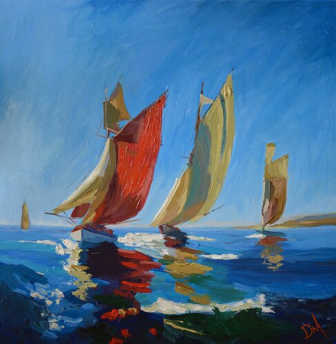 Sailing Force by Daniel Murgatroyd, Painting for Sale on Select
