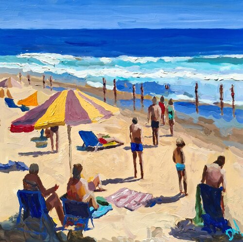 Couleurs de la Plage by Daniel Murgatroyd, Painting for Sale on Select