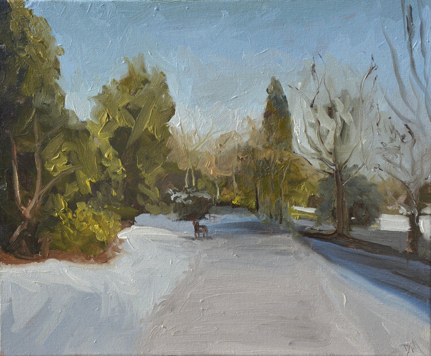 Parc d'hiver Daniel Murgatroyd Original painting for sale