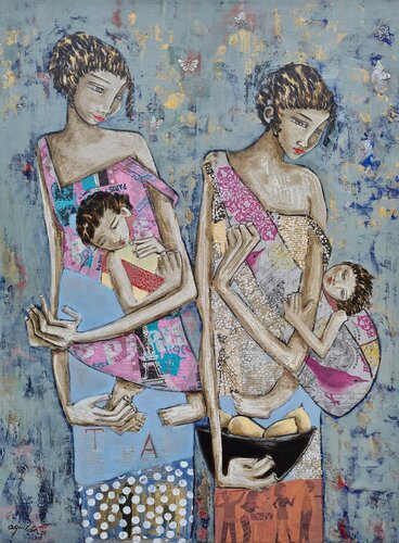 De la serie Las Piadosas by Enriqueta Aguilo, Painting for Sale on Select