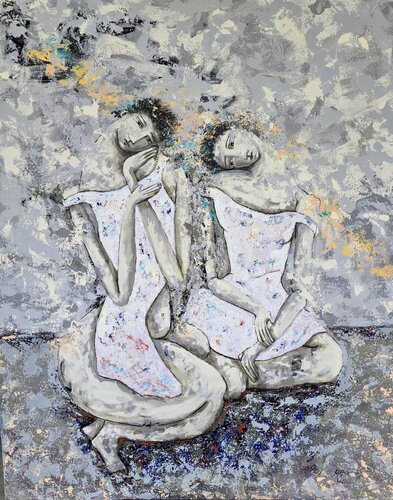 De la Serie Las Piadosas 2025 by Enriqueta Aguilo, Painting for Sale on Select