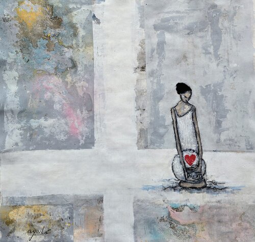 De la Serie las Piadosas by Enriqueta Aguilo, Painting for Sale on Select