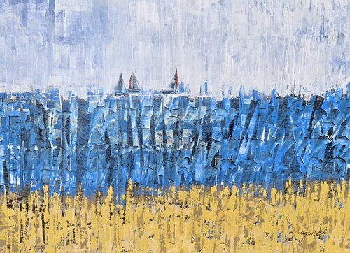 De la serie De faros y Mar by Enriqueta Aguilo, Painting for Sale on Select