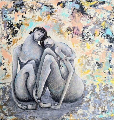 De la serie Las Piadosas by Enriqueta Aguilo, Painting for Sale on Select