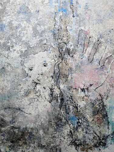 De la serie El artista y sus fantasmas, "Stop" by Enriqueta Aguilo, Painting for Sale on Select