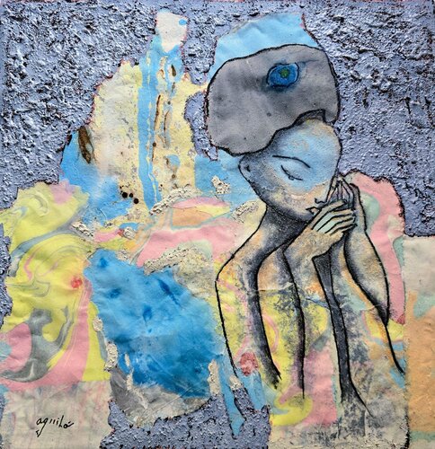 De la serie Las Piadosas "Primavera" by Enriqueta Aguilo, Painting for Sale on Select
