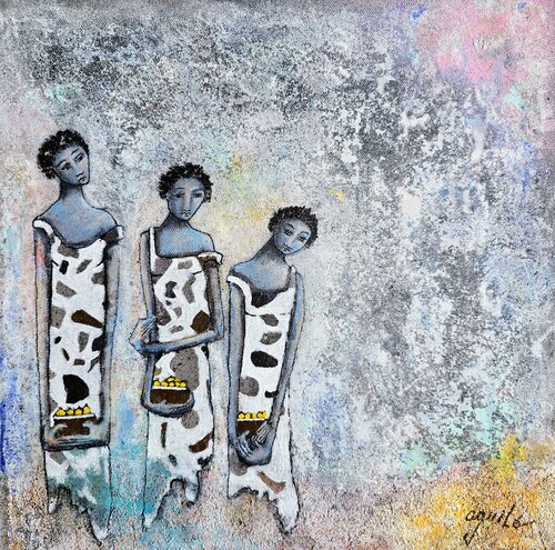De la serie Las Piadosas "Invierno" by Enriqueta Aguilo, Painting for Sale on Select