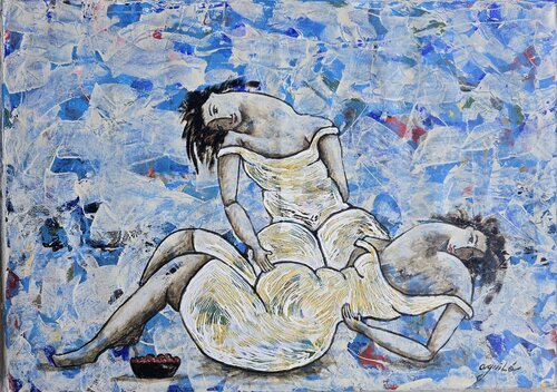 De la serie Las Piadosas by Enriqueta Aguilo, Painting for Sale on Select