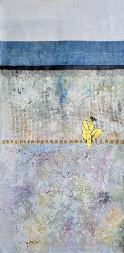 Piadosa Dorada by Enriqueta Aguilo, Painting for Sale on Select