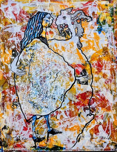 La artista y su fantasma von Enriqueta Aguilo, Malerei kaufen auf Select