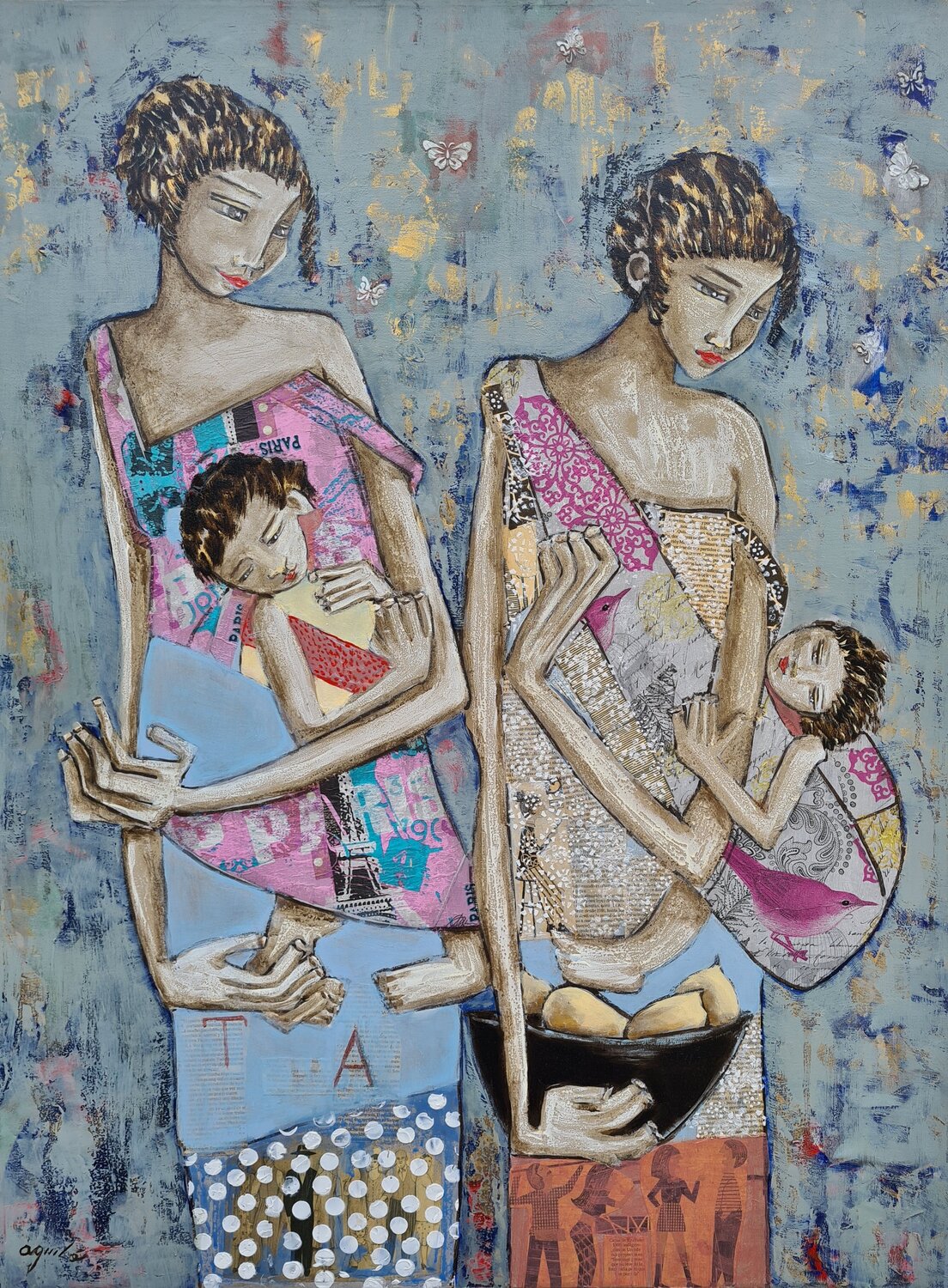 De la serie Las Piadosas Enriqueta Aguilo Original painting for sale