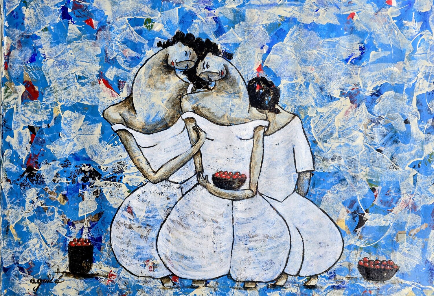De la serie Las Piadosas Enriqueta Aguilo Original painting for sale