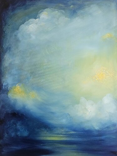 She's Walking Through the Clouds von Jennifer Baker, Malerei kaufen auf Select