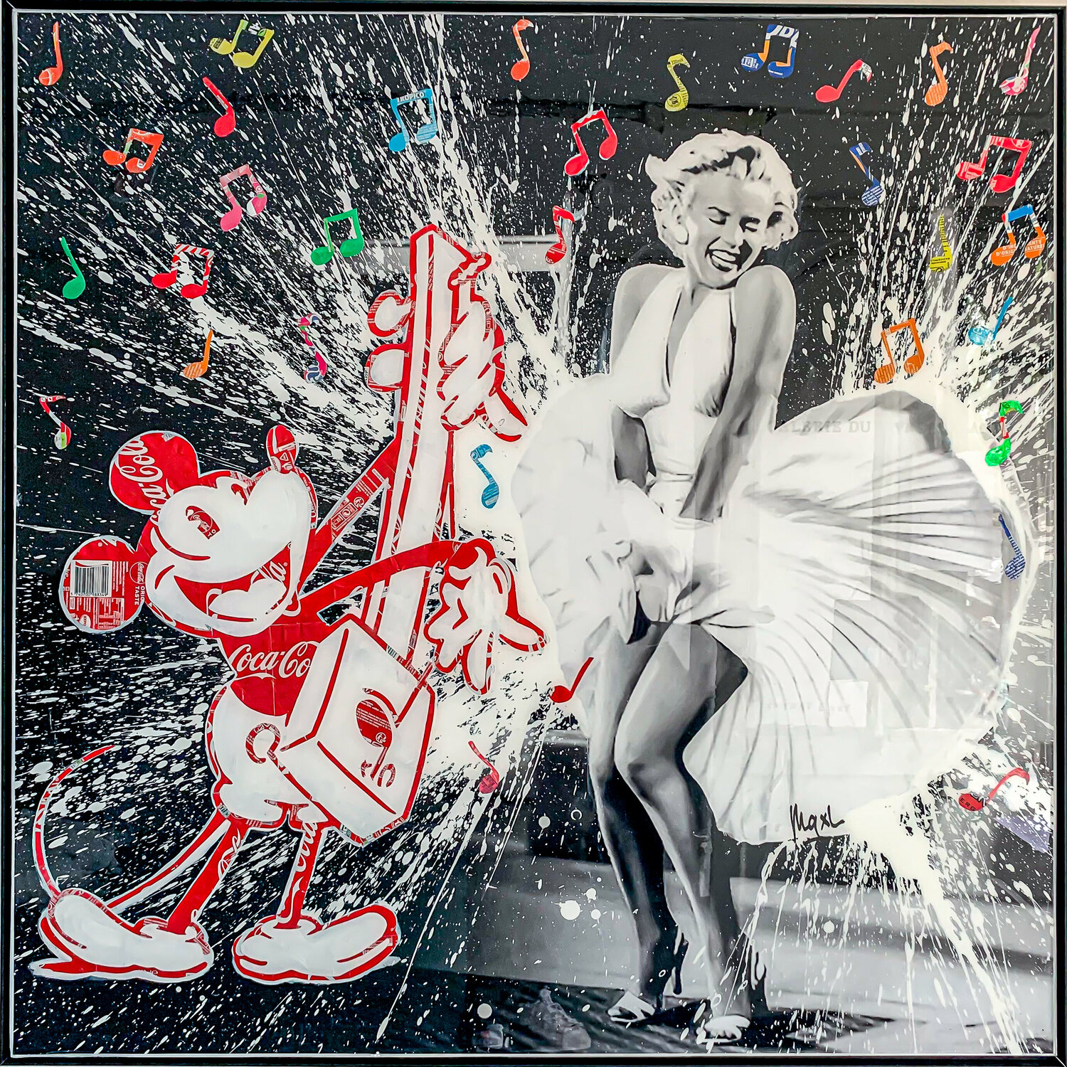 Mickey & Marilyn MaxL Original painting for sale