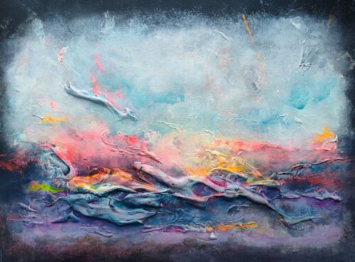 Sparks of the Ocean 1 by Marina Okulova, Painting for Sale on Select