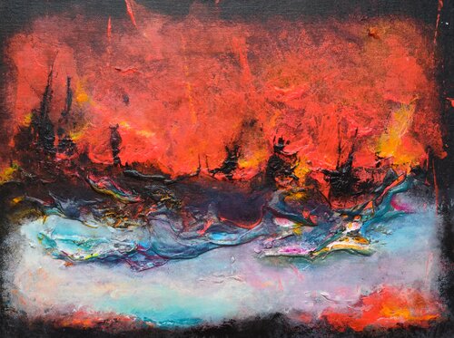 Sparks of the Ocean 2 by Marina Okulova, Painting for Sale on Select