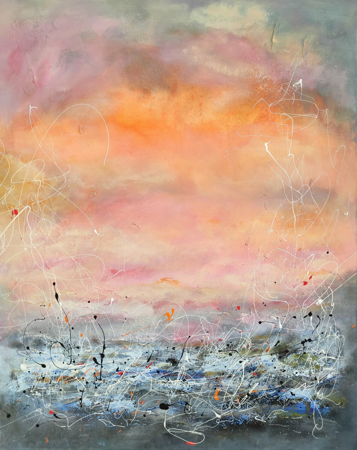 Sunset Marina Okulova Original painting for sale
