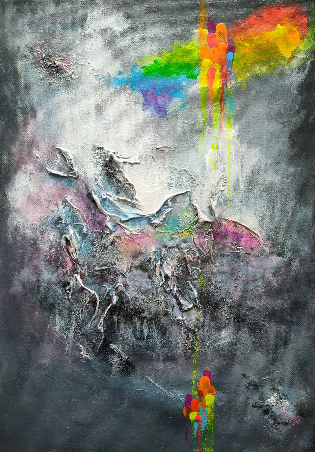 Rainbow clouds - 2 Marina Okulova Original painting for sale