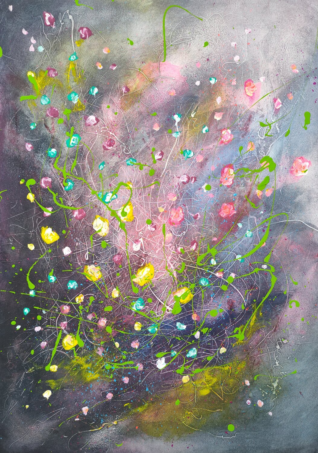 Confetti 2 Marina Okulova Original painting for sale