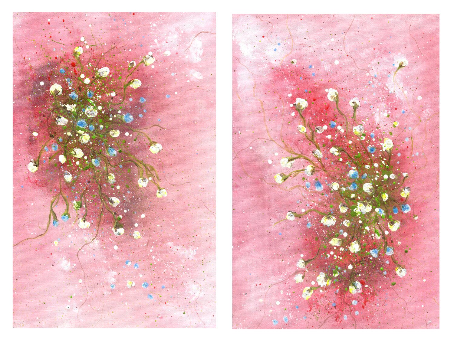 Pink sunset Marina Okulova Original painting for sale