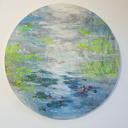 SALE : Giverny Tondo no.1 by Wayne Sleeth, Painting for Sale on Select
