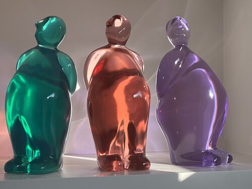 ilContento® Junior II Transparent Trio by Herold Van den Berg, Sculpture for Sale on Select
