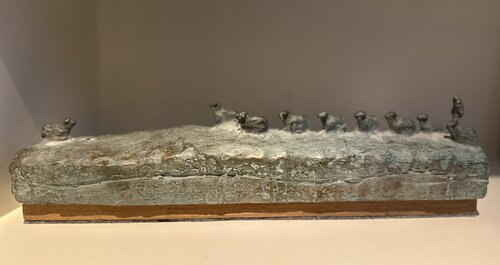 Inspired by …… Mauve's Sheep and Shepherd by Herold Van den Berg, Sculpture for Sale on Select