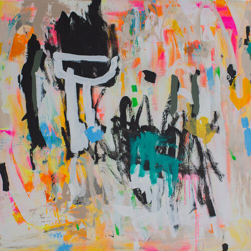 THE DIRECTORS BBQ that burnt the script by Maike Barbara Maier, Painting for Sale on Select