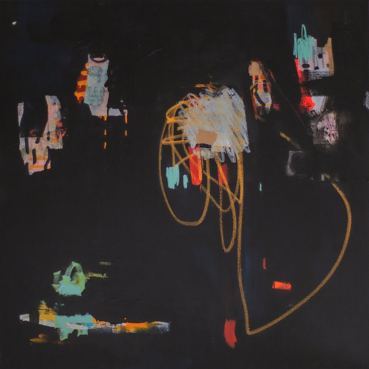 You Meet A Crocodile. Who Smiles First? Maike Barbara Maier Original painting for sale